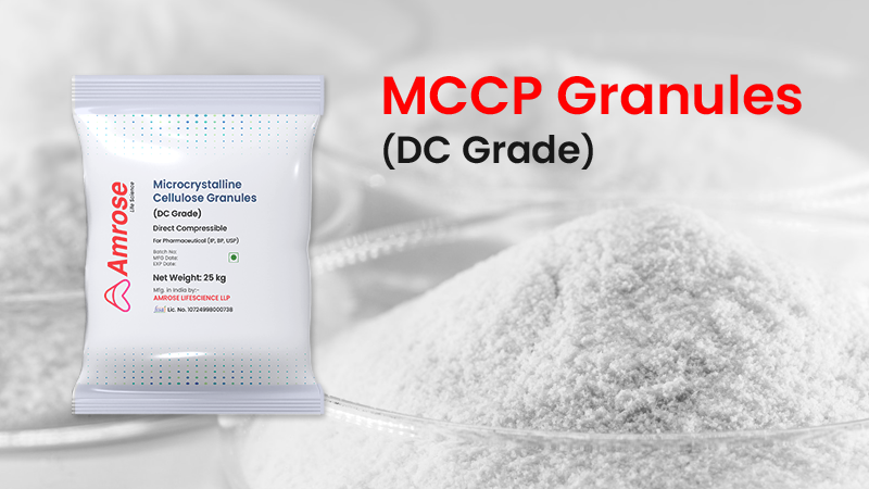 Boost Your Pharma Production with MCCP Granules (DC Grade)