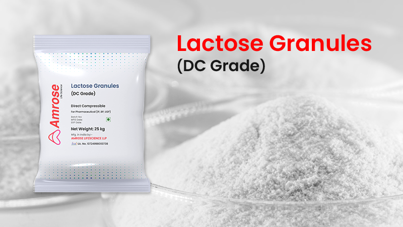Elevate Tablet Quality with Lactose Granules (DC Grade)